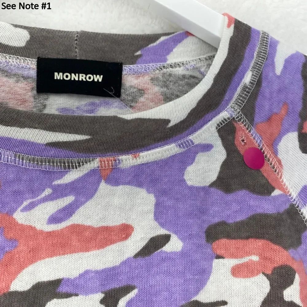 Monrow Supersoft Fleece Camo Sweatshirt - Picture 4 of 4